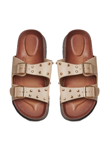 SANDALIA DOBLE HEBILLA CON APLICACIONES