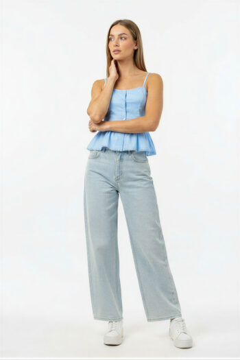 BLUSA TIRANTES PEPLUM BOTONES