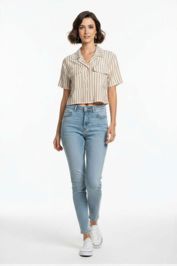 BLUSA RAYAS BOTONES
