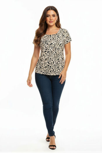 PLAYERA ESTAMPADO BRUSH CURVY