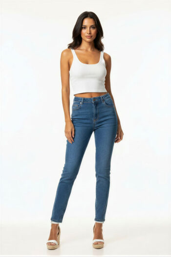 JEANS TIRO MEDIO STONE