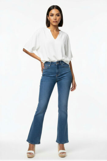 JEANS RECTO CROPPED