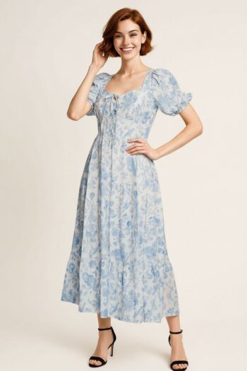 VESTIDO MIDI ESPALDA CRUZADA