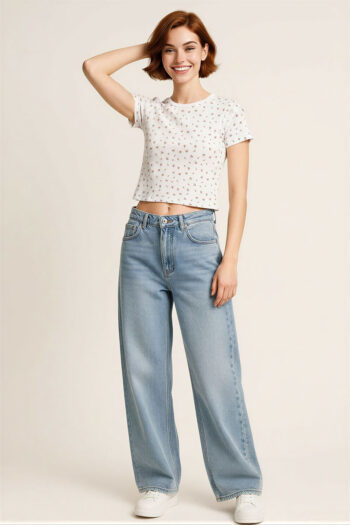 PLAYERA MINI PRINT CEREZAS