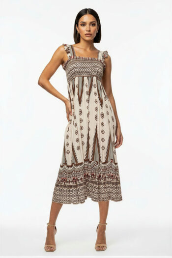 VESTIDO TIRANTES SMOCK LARGO
