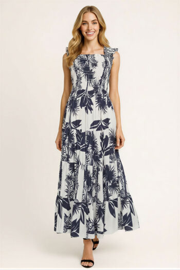 VESTIDO SMOCK TROPICAL