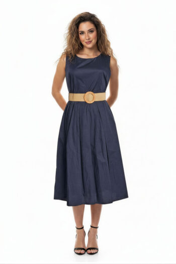 VESTIDO MIDI CINTURÓN