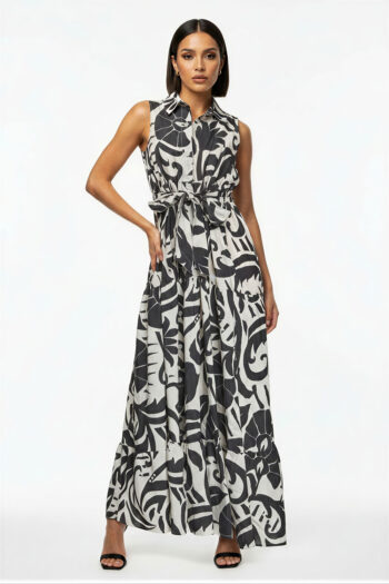 VESTIDO MIDI ESTAMPADO FLUIDO