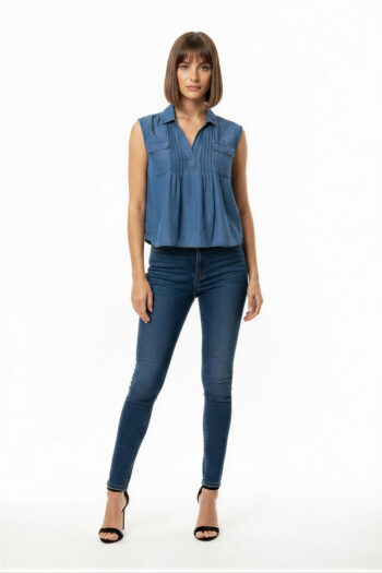 BLUSA SOLAPA DENIM