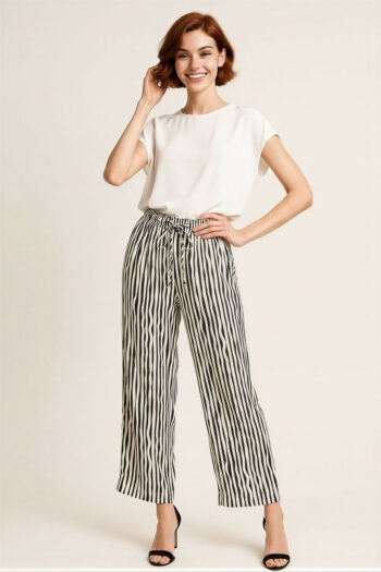 PANTALÓN CAPRI RAYAS JARETA