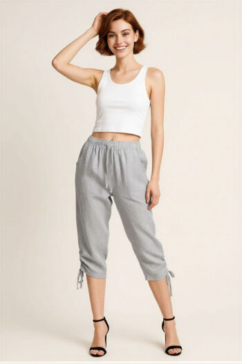 PANTALÓN CAPRI JARETA TEXTURA