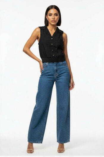 BLUSA CHARRETERA BOTONES