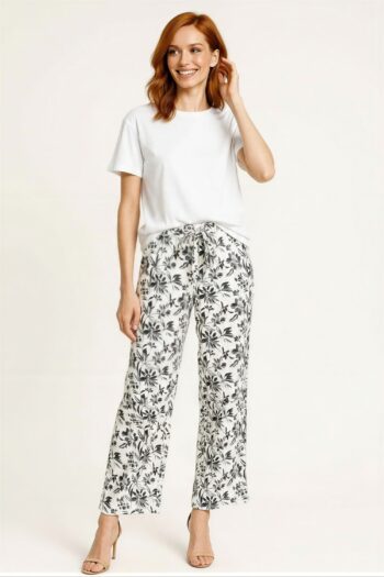 PANTALÓN RECTO CINTURA LAZO