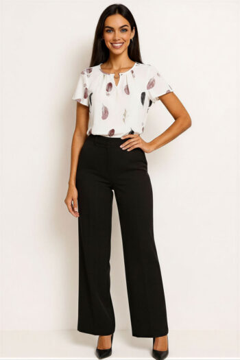 PLAYERA HOJAS ESTAMPADAS