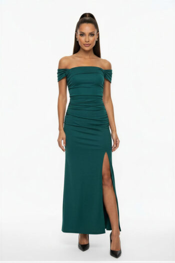 VESTIDO LARGO HOMBROS DESCUBIERTOS