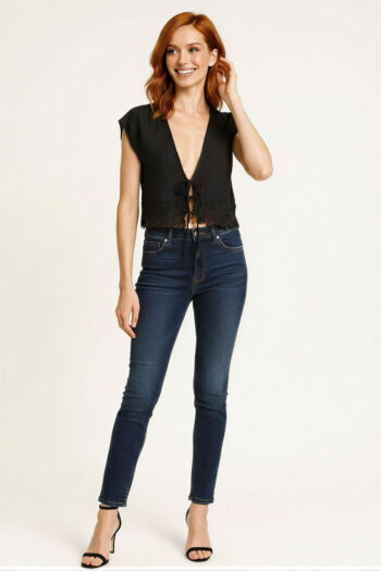 BLUSA CROCHET DETALLE FRONTAL
