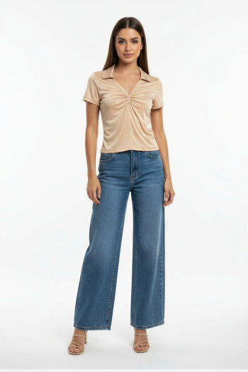 PLAYERA CUELLO CAMISERO CHIC