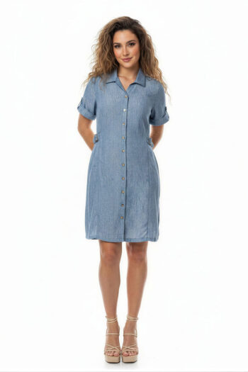 VESTIDO CAMISERO LINO CASUAL