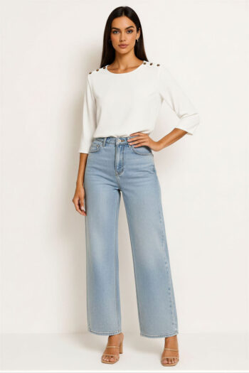 BLUSA BOTONES HOMBRO
