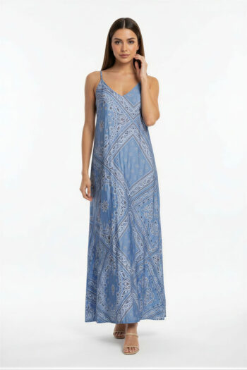 VESTIDO MIDI TIRANTE BOHO