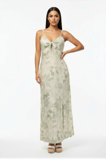 VESTIDO MIDI TIRANTE ESTAMPADO