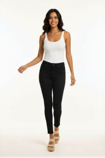 JEANS SKINNY TIRO MEDIO AJUSTE