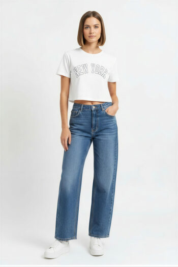 PLAYERA CORTA TEXTO FRENTE