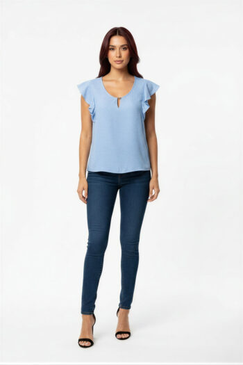 BLUSA DETALLE METAL ELEGANTE