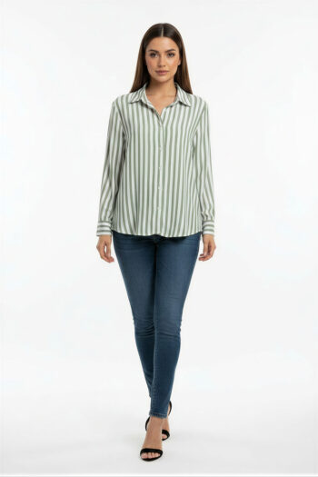 BLUSA CAMISA RAYAS BOTONES CLÁSICA