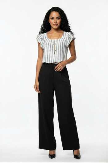 BLUSA RAYAS MANGA CORTA