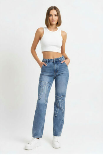 JEANS AMPLIOS CORTE LASER