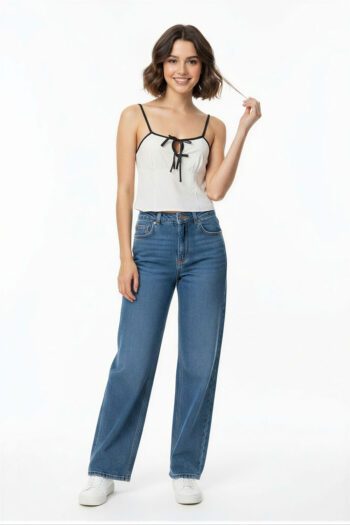 BLUSA TIRANTES MOÑOS CONTRASTE