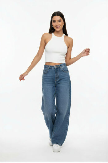 SUÉTER TOP HALTER TEJIDO LISO