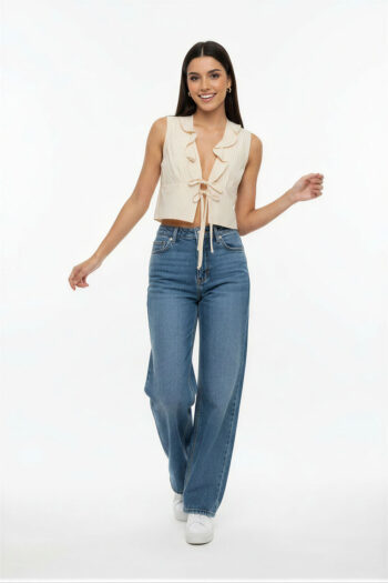 BLUSA RAYAS CON OLANES