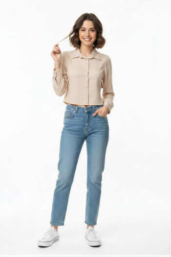 BLUSA CAMISERA CON AMARRE