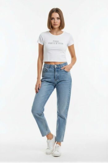 PLAYERA CORTA CON TEXTO