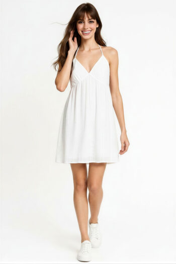 VESTIDO HALTER DETALLE BUSTO
