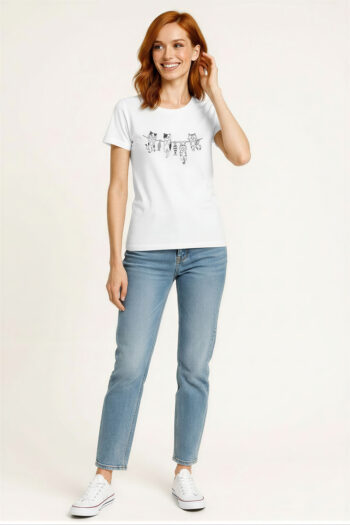 PLAYERA GATOS DISEÑO CASUAL