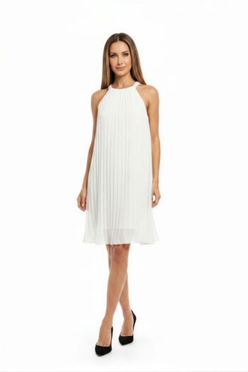 VESTIDO HALTER PLISADO