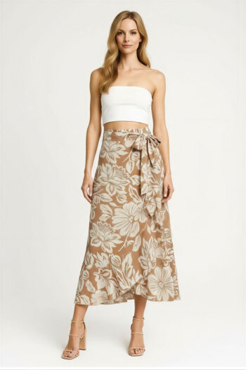 FALDA CRUZADA OLAN FLORAL