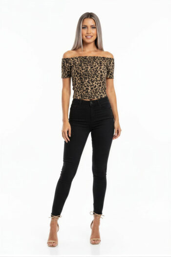 PLAYERA ESCOTE LEOPARDO