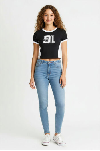 PLAYERA CONTRASTE ESTILO RETRO