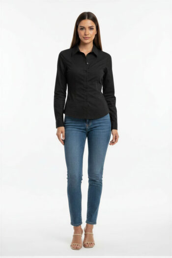 BLUSA CAMISERA MANGA LARGA