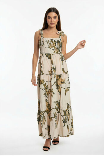 VESTIDO SMOCK MOÑOS MIDI