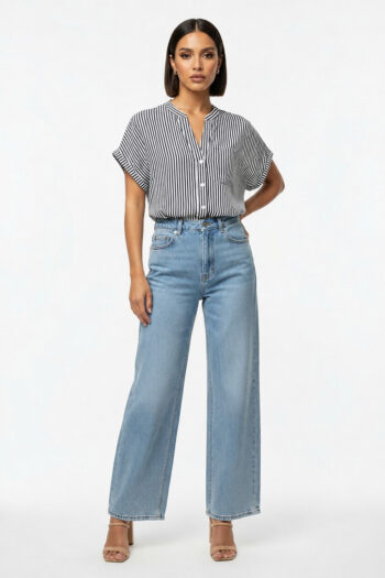 BLUSA CUELLO MAO CON BOTONES