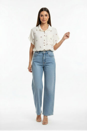 BLUSA CAMISERA ESTAMPADA