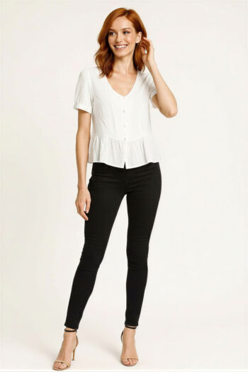 BLUSA PEPLUM BOTONES FRONTALES