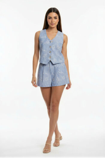 CONJUNTO SHORT BORDADO