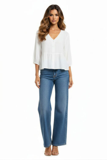 BLUSA PEPLUM CON BOTONES