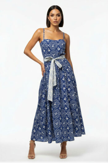 VESTIDO MIDI TIRANTES ESTAMPADO